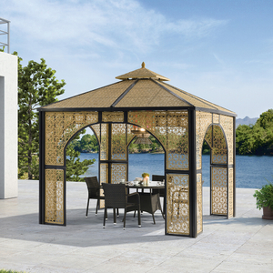 3*3M geflochtener Rattan-Pavillon im Luxusstil