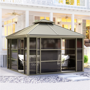 360 * 360 cm Polycarbonat-Hausgarten-Sonnenschutz